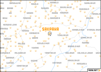 map of Sakpawa