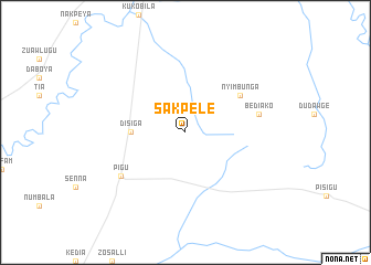 map of Sakpele