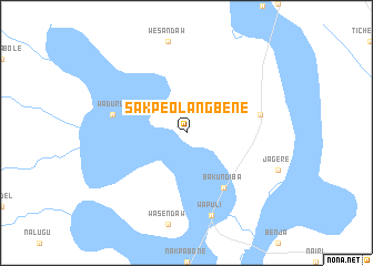 map of Sakpeolangbene