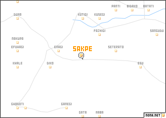 map of Sakpe