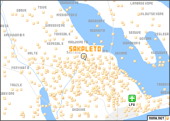 map of Sakpléto
