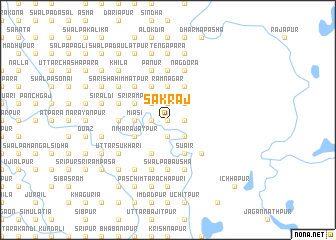 map of Sākrāj