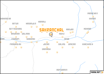 map of Sakrān Chāl