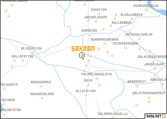 map of Sakrān