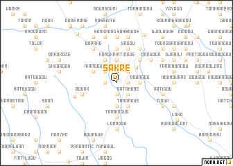 map of Sakré