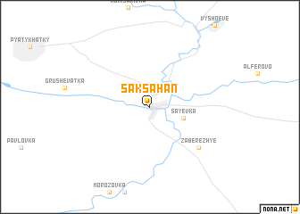 map of Saksahan\