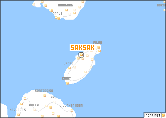 map of Saksak