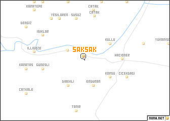 map of Şakşak