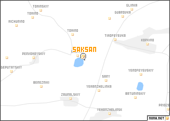 map of Saksan