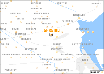 map of Saksino