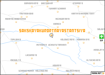 map of Sakskaya Kurortnaya Stantsiya