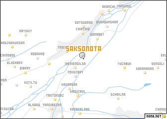 map of Saksonota