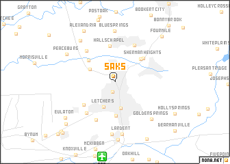 map of Saks