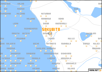 map of Sakubita