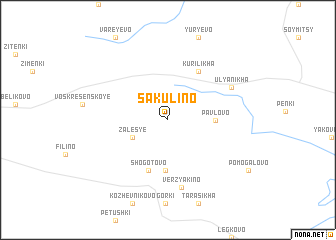map of Sakulino
