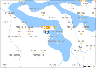 map of Sakulo