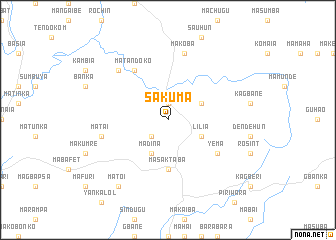 map of Sakuma