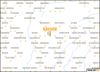 map of Sakune