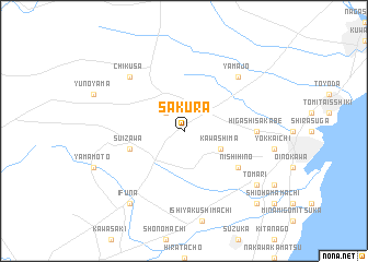 map of Sakura