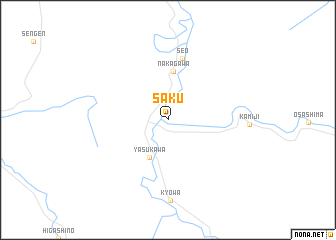 map of Saku