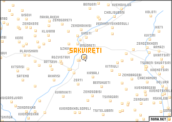 map of Sakvireti