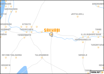 map of Sakwabi