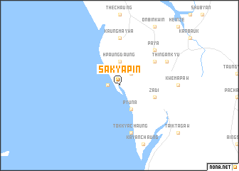 map of Sakyapin