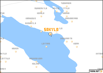 map of Säkylä