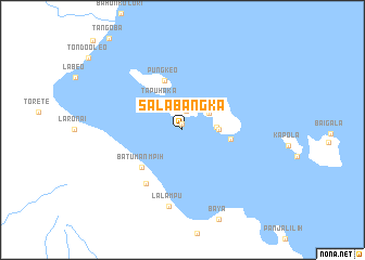 map of Salabangka