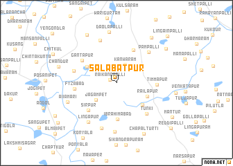 map of Salābatpur