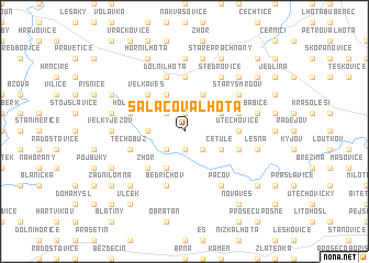 map of Salačova Lhota