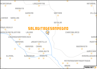 map of Saladita de San Pedro