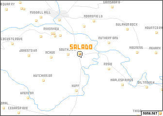 map of Salado