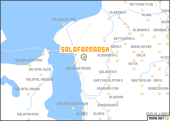 map of Salaf ar Ra‘āsh