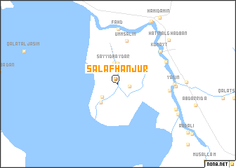 map of Salaf Ḩanjūr