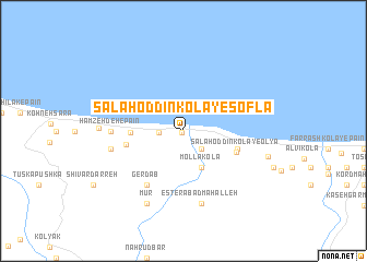 map of Şalāh od Dīn Kolā-ye Soflá