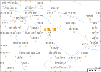 map of Şalāḩ