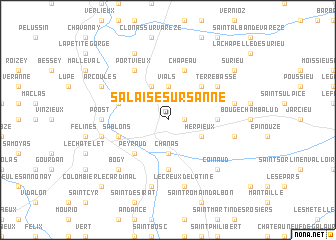 map of Salaise-sur-Sanne