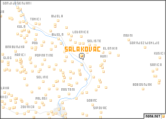 map of Salakovac