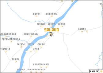 map of Salako