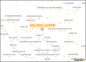 map of Salām al Gharbī