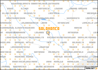 map of Salamanca