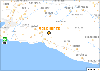 map of Salamanca