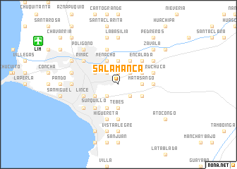 map of Salamanca