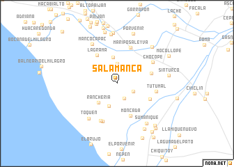 map of Salamanca
