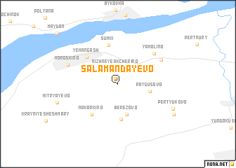 map of Salamandayevo