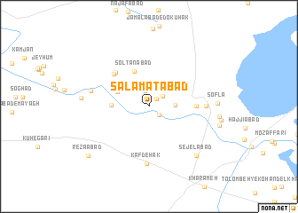 map of Salāmatābād