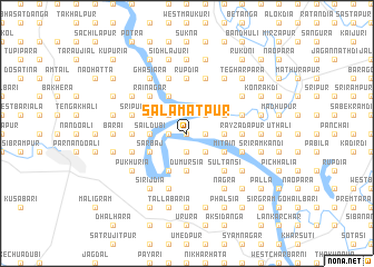 map of Sālāmatpur