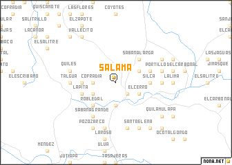 map of Salamá