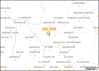 map of Salamá